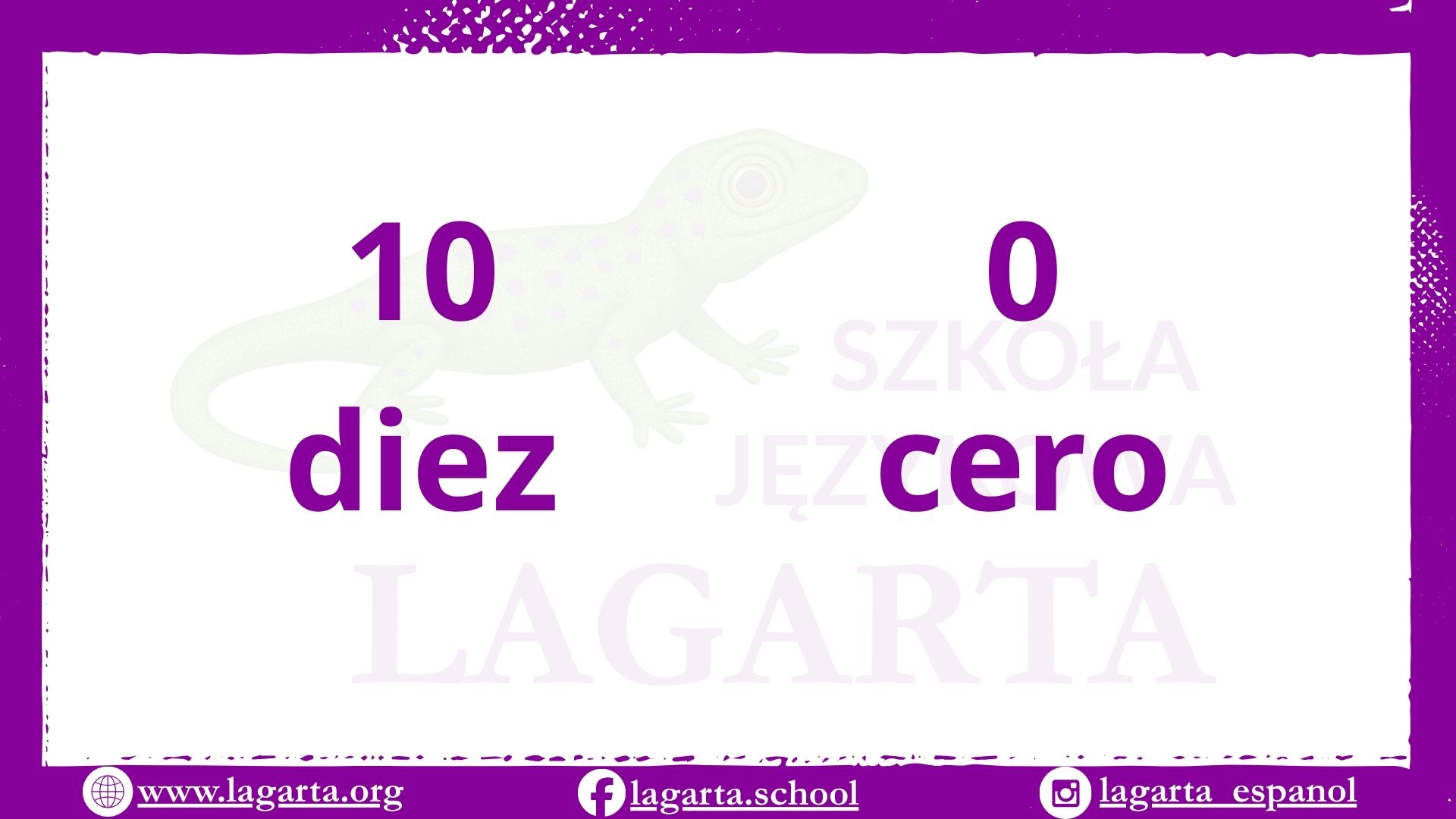 Zero i dziesięć po hiszpańsku